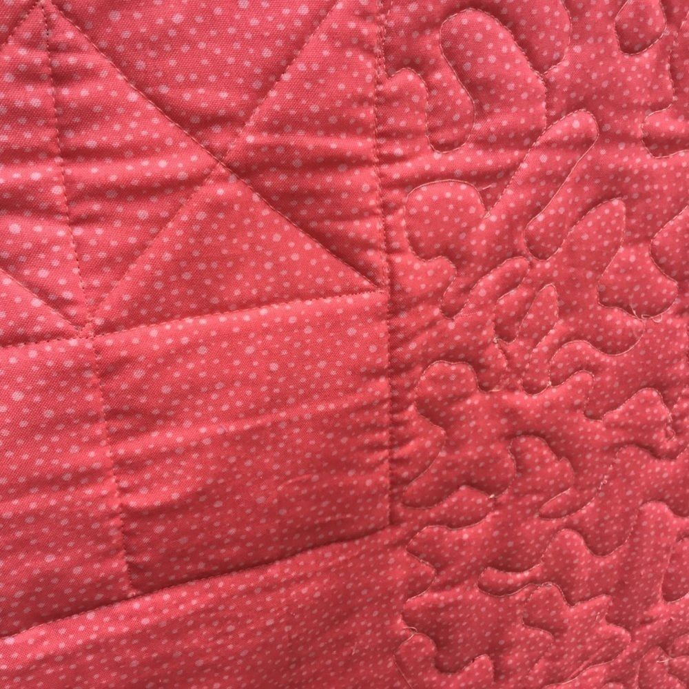 NWT. Hand Crafted Green/Orange/Cream Quilt - Picture 12 of 16